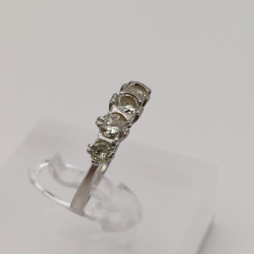 23 - A stunning Five Stone Diamond Ring
- Platinum
- 1.2 ct
- weight 4.3g
- size K