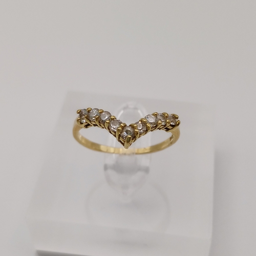 29 - a Diamond 'V' Shape ring
- 9 stones
- 18ct yellow gold
- size N
- weight 3.16g