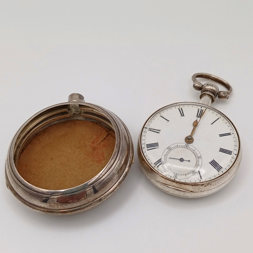 61B - This is a lovely Fusee Movement Pocket Watch in Silver, unfortunately the key is missing.