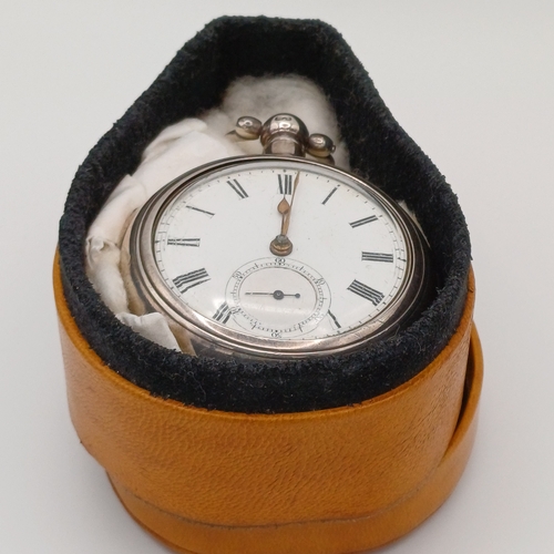 61B - This is a lovely Fusee Movement Pocket Watch in Silver, unfortunately the key is missing.