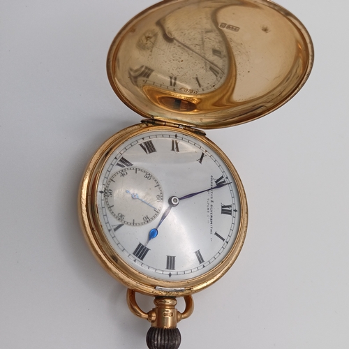 70 - Pocket Watch in 9ct Gold weighing 95g