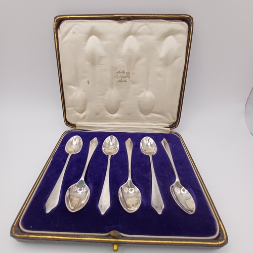 71 - Box Set of Six Silver Tea Spoons
circa 1950's