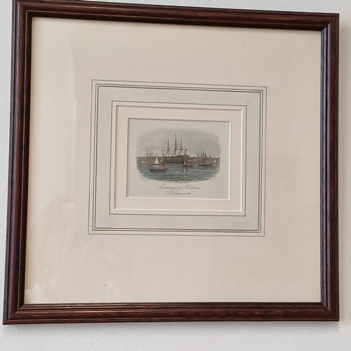 75 - Watercolour print of Portsmouth Harbour Entrance