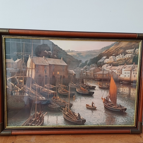 81 - Rodney Charman print of 'End of the Day Polperro'