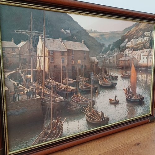 81 - Rodney Charman print of 'End of the Day Polperro'