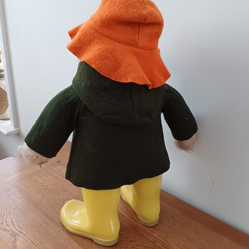 84 - Paddington Bear With Green Duffle Coat, Orange Hat and Yellow Dunlop Wellington Boots.  Design Numbe... 