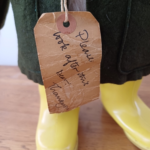 84 - Paddington Bear With Green Duffle Coat, Orange Hat and Yellow Dunlop Wellington Boots.  Design Numbe... 