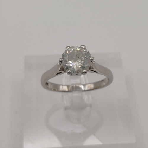 106 - Ladies Diamond Solitaire Ring.  This is a natural stone and the ring was purchased many yeas ago fro... 