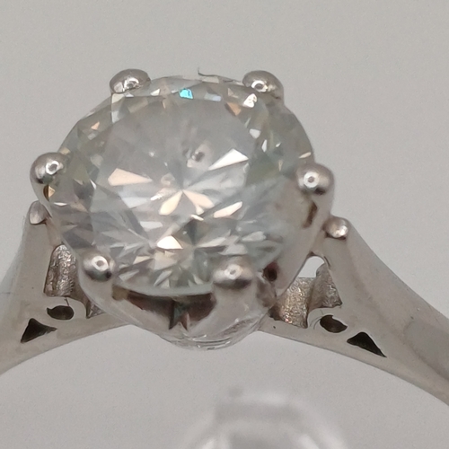 106 - Ladies Diamond Solitaire Ring.  This is a natural stone and the ring was purchased many yeas ago fro... 