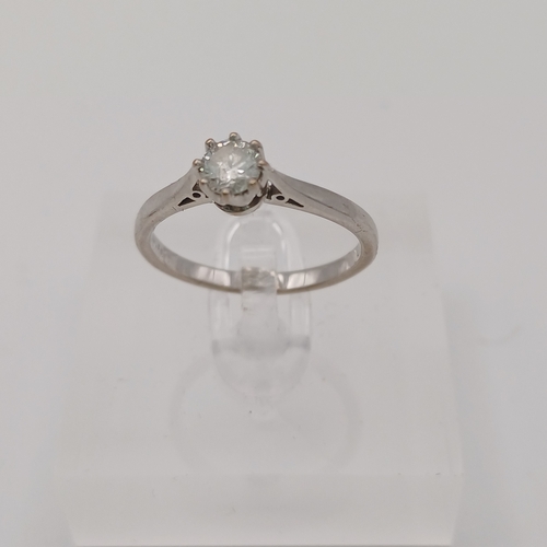 18 - A Solitaire Diamond Ring
- size O / P
- weight 2.96g
- 18ct white gold