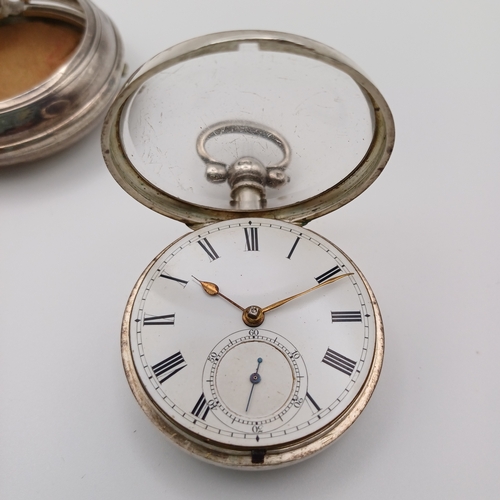 78 - Stunning and working Fusee Silver Pocket Watch with Key.  As you can see the watch is set in an exte... 