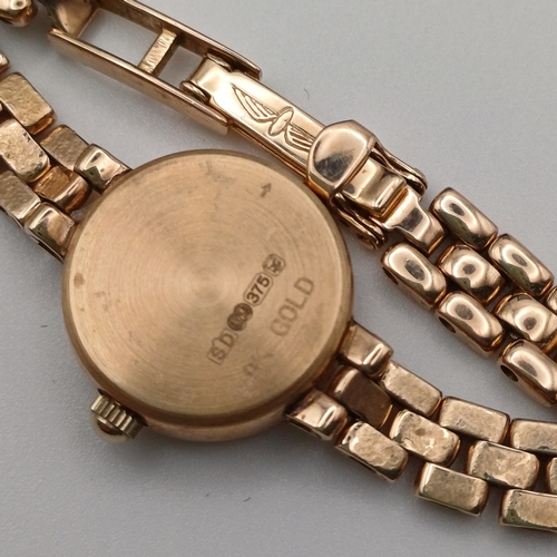 82 - This is a very pretty Ladies Rotary Watch in its original box and never been worn.
- 9ct yellow gold... 