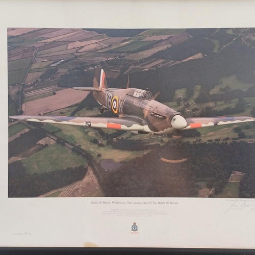 13 - A commemoration print of the 70th Anniversary of 'The Battle of Britain' only 500 were produced and ... 