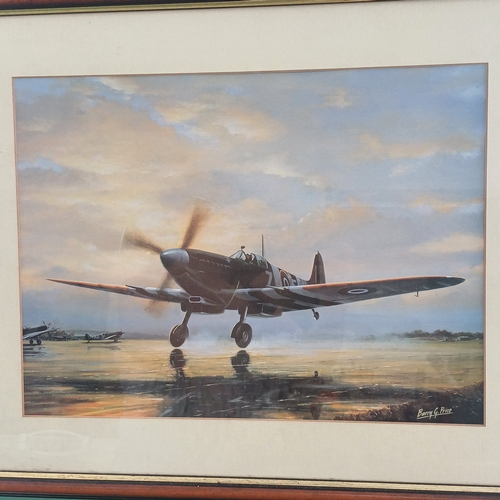 16 - A Barry G Price Spitfire print really majestic