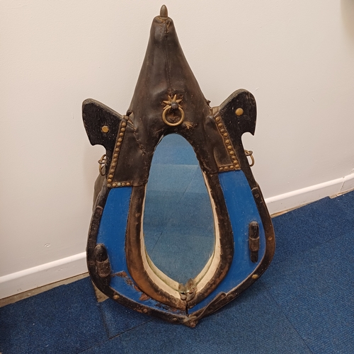 22 - An unusual item now it is a Heavy Horse Collar - French - which has been converted into a mirror.  V... 