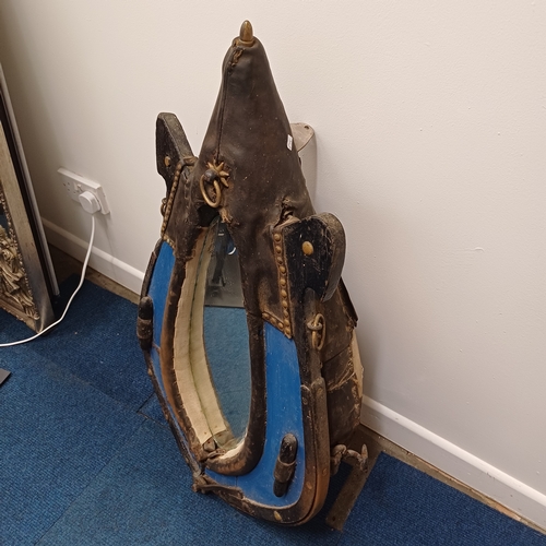 22 - An unusual item now it is a Heavy Horse Collar - French - which has been converted into a mirror.  V... 