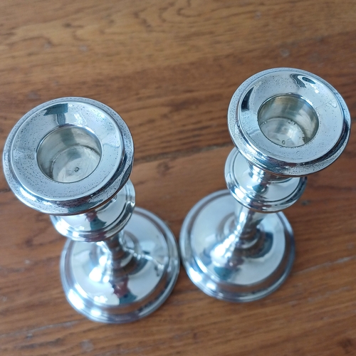 24 - Silver Candle Sticks