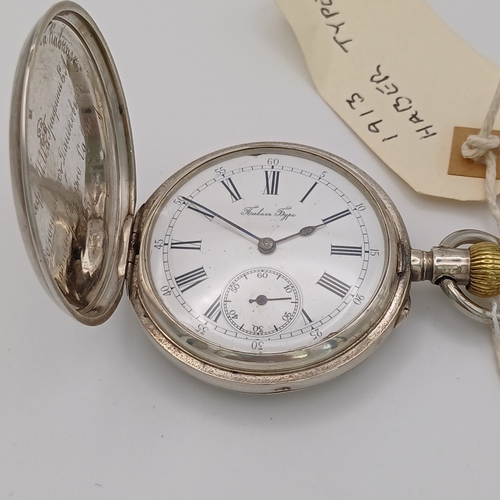 103 - Here we have a 1913 Hamber Type Pocket Watch and it is working.
- silver
- weight 115.44g
- 52mm inc... 