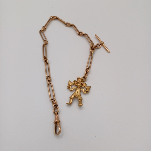 105 - Here we have an Albert Chain with a rather cheeky charm.
- 9ct yellow gold
- chain length without cl... 