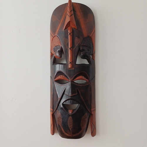 33 - Hand Carved Tribal African Mask