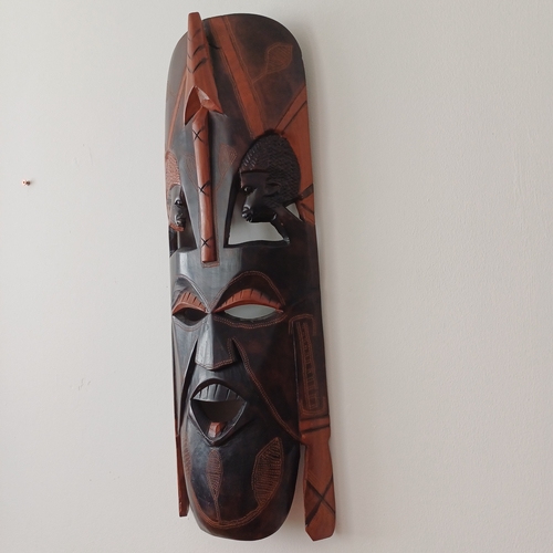 33 - Hand Carved Tribal African Mask