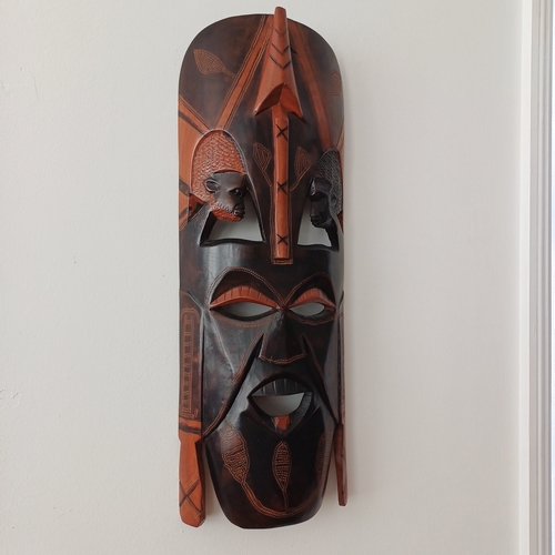 33 - Hand Carved Tribal African Mask