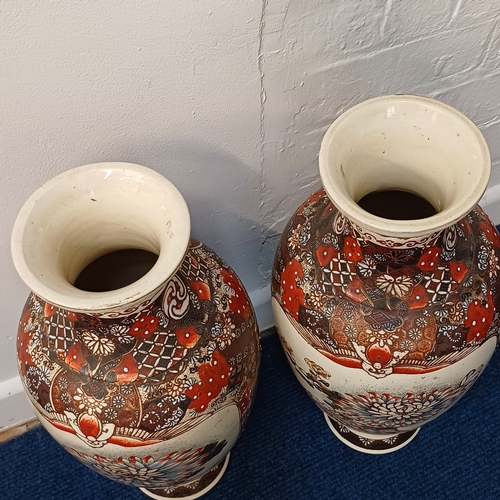 56 - Two Very Pretty Satsuma Vases in very good condition