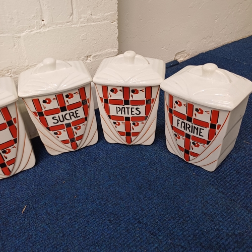 68 - A set of French Kitchen Containers