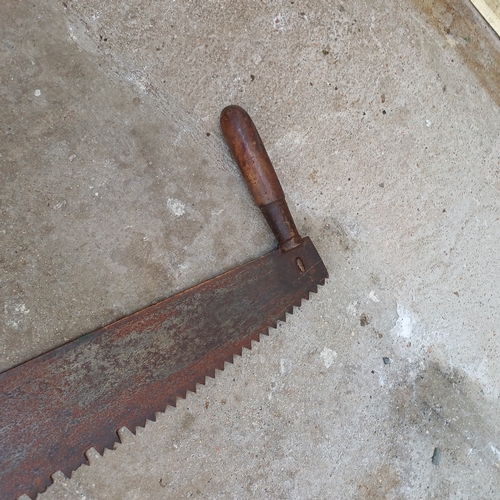 72 - Antique Double Handed Saw in used but good condition