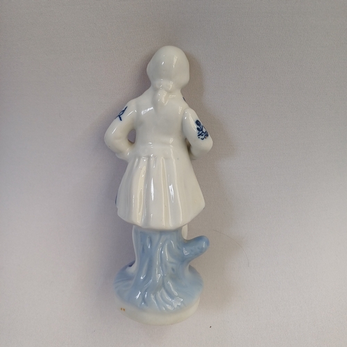 88 - Blue and White Figurine of a Gentleman