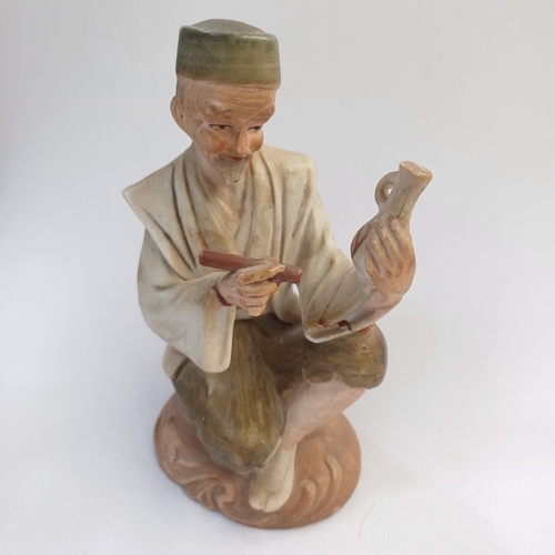 90 - Man and Lady Figurine oriental looking