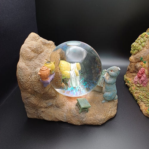 94 - Disney Winnie the Pooh and Christopher Robin Snow Globes as Book Ends.  These would compliment any c... 