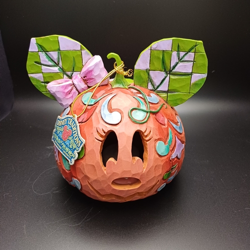 100 - Disney Traditions Jim Shore 'Happy Halloween!' Pumpkin Mouse which is a night light and as you can s... 