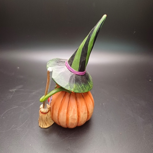 109 - Jim Shore Collection 'Come As you Aren't' Pumpkin Witch Number 4047840