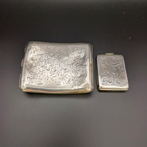 26 - Here we have a Wilkinson Limited Cigarette Case and Vesta Match Box Holder with really lovely design... 