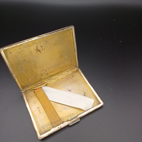 36 - Silver Cigarette Case from Harrods of London.
- circa 1938/39
- 80.4 g