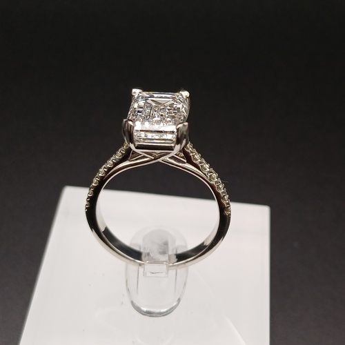 45 - Here we have a lovely Emerald Cut Diamond Solitaire Ring.  This really does sparkle.
- 5 ct diamond
... 