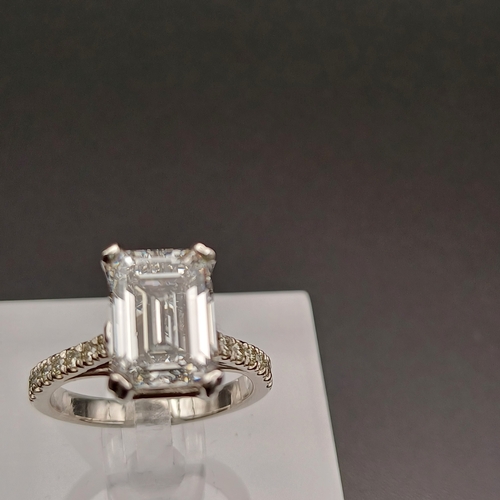 45 - Here we have a lovely Emerald Cut Diamond Solitaire Ring.  This really does sparkle.
- 5 ct diamond
... 