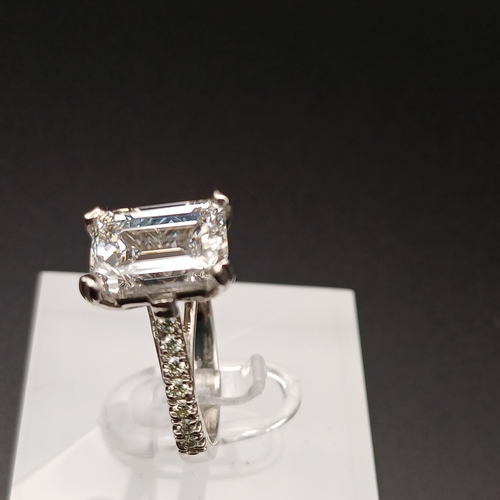 45 - Here we have a lovely Emerald Cut Diamond Solitaire Ring.  This really does sparkle.
- 5 ct diamond
... 