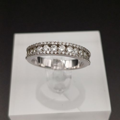 50 - Diamond Half Eternity Ring, another beautiful ring.
- 18 ct white gold
- size N
- 4 g