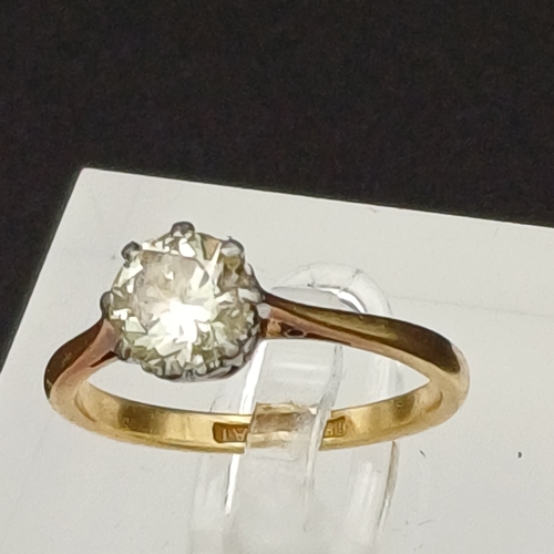 52 - Here we have a 2 ct Diamond Solitaire Ring in Vintage Cut.  I love this stone, you can see a touch o... 