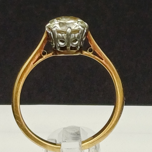 52 - Here we have a 2 ct Diamond Solitaire Ring in Vintage Cut.  I love this stone, you can see a touch o... 