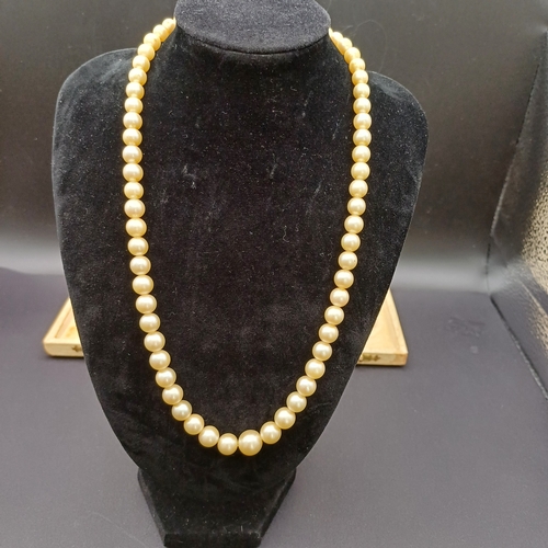 58 - Now we come to the Rolls Royce of Pearls 'Mikimoto'. 
Single String of Cultured Pearls with a really... 