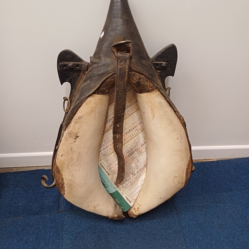 1 - An unusual item now it is a Heavy Horse Collar - French - which has been converted into a mirror.  V... 