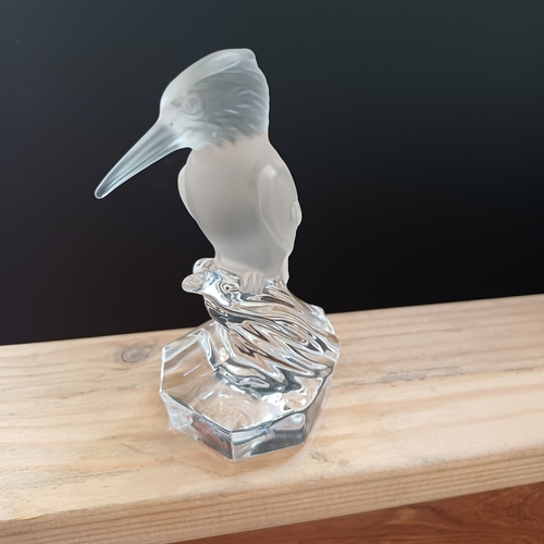 37 - Very Pretty Kingfisher Paperweight by Nachtmann