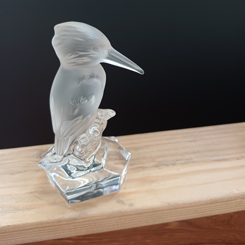 37 - Very Pretty Kingfisher Paperweight by Nachtmann