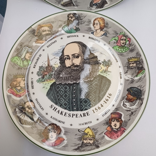 51 - Two Royal Doulton Plates 'Shakespeare' T.C. 1041 and ' Dickens' T. C. 1042