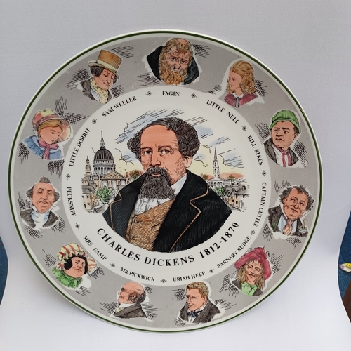 51 - Two Royal Doulton Plates 'Shakespeare' T.C. 1041 and ' Dickens' T. C. 1042