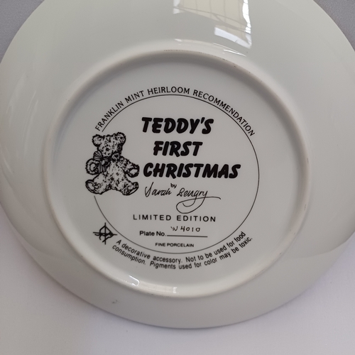 53 - Franklin Hint Limited Edition Plate No. NH010 of 'Teddy's First Christmas'