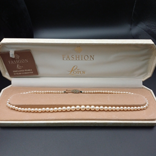 79 - Fashion Pearls in their original box and a nice clasp detail